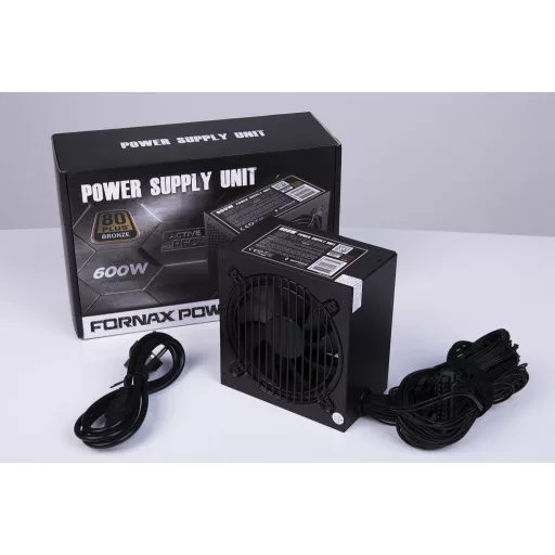Gembird CCC-PSU80P-BBP-600 600 W 24-pin ATX ATX Fekete
