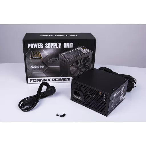 Gembird CCC-PSU80P-BBP-600 600 W 24-pin ATX ATX Fekete