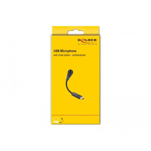 DeLOCK 66499 mikrofon Fekete Laptop mikrofon