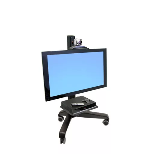 Ergotron Neo-Flex Mobile MediaCenter UHD Fekete Lapos panel Gurulós multimédia állvány