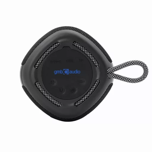 Gembird SPK-BT-LED-03-BK Hordozható és party hangszóró Fekete 5 W