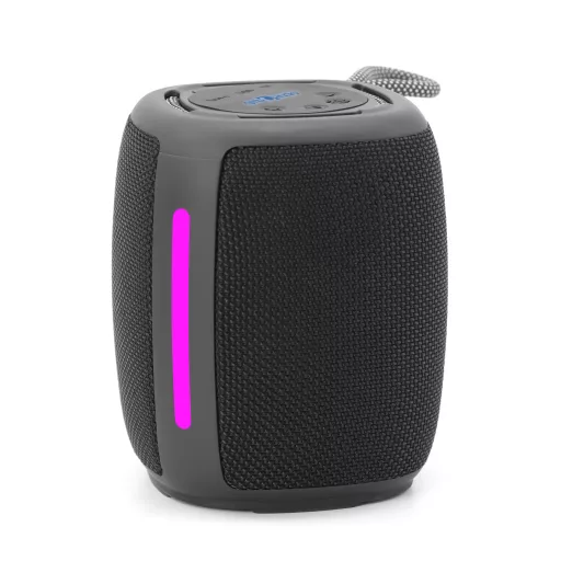 Gembird SPK-BT-LED-03-BK Hordozható és party hangszóró Fekete 5 W
