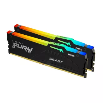   Kingston Technology FURY Beast RGB 64 GB 2 x 32 GB DDR5 5600 MT/másodperc 288-pin DIMM