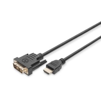   Digitus DB-330300-020-S video átalakító kábel 2 M HDMI A-típus (Standard) DVI-D Fekete