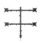 Gembird MA-D4-01 asztali TV konzol 81,3 cm (32") Fekete