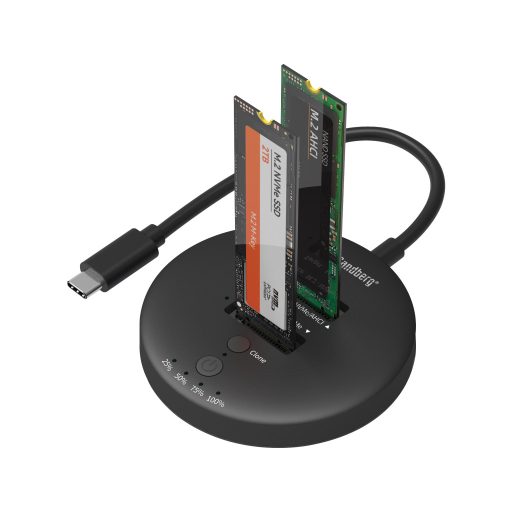 Sandberg 136-72 dokkoló állomás tárolóegységhez USB 3.2 Gen 2 (3.1 Gen 1) Type-C Fekete
