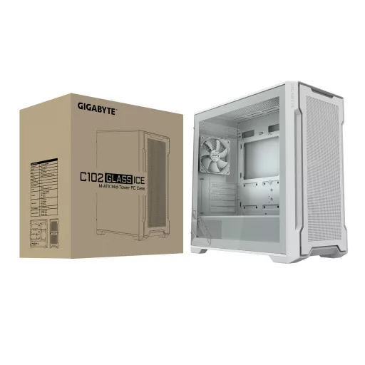 GIGABYTE C102 GLASS Midi Tower Fehér