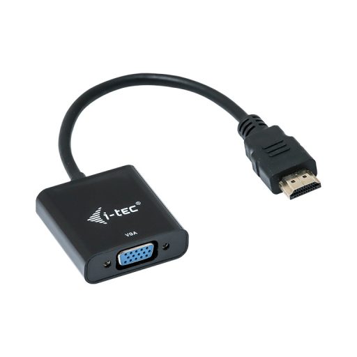 i-tec HDMI2VGAADA video átalakító kábel 0,15 M HDMI VGA Fekete