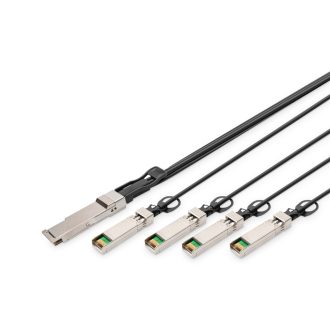   Digitus DN-81325 InfiniBand és száloptikai kábel 5 M SFP+ 4x QSFP+ Fekete