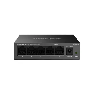   Mercusys MS105GS hálózati kapcsoló Beállítást nem igénylő (unmanaged) Gigabit Ethernet (10/100/1000) Fekete