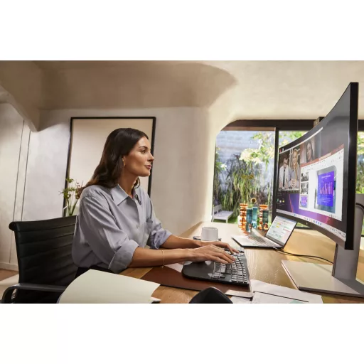 HP 925 Ergonomic Vertical Mouse egér Irodai Jobbkezes RF vezeték nélküli + Bluetooth 4000 DPI