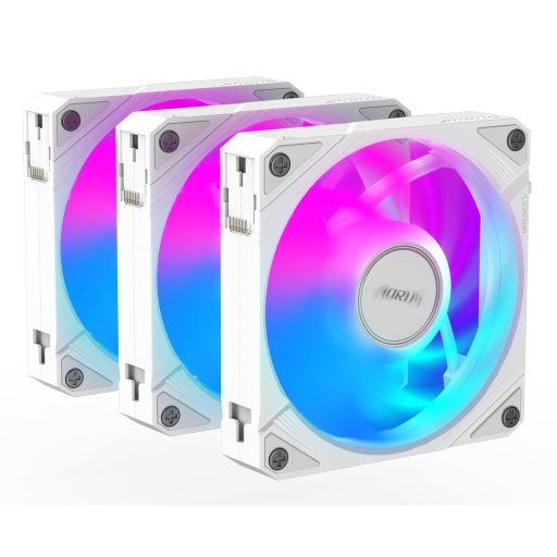 GIGABYTE AORUS EZ CHAIN FAN 120 ICE Alaplap Ventilátor 12 cm Fehér 1 db