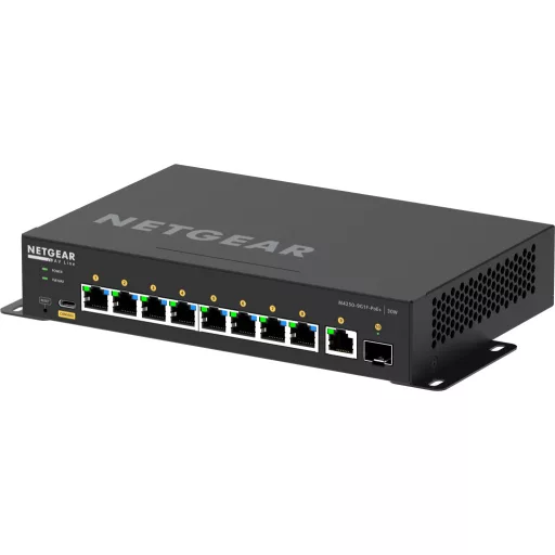 NETGEAR GSM4210PD-100EUS hálózati kapcsoló Vezérelt L2/L3 Gigabit Ethernet (10/100/1000) Ethernet-áramellátás (PoE) támogatása Fekete