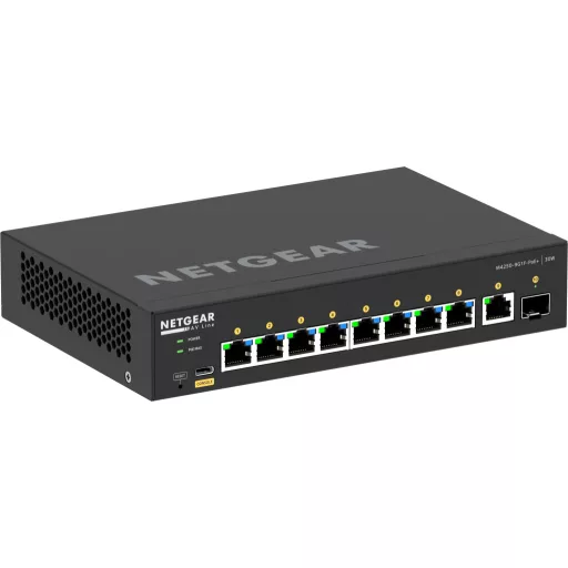 NETGEAR GSM4210PD-100EUS hálózati kapcsoló Vezérelt L2/L3 Gigabit Ethernet (10/100/1000) Ethernet-áramellátás (PoE) támogatása Fekete