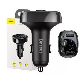   Baseus CCMT000001 FM adó 87,5 - 108 MHz Bluetooth/USB Fekete