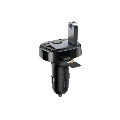 Baseus CCMT000001 FM adó 87,5 - 108 MHz Bluetooth/USB Fekete