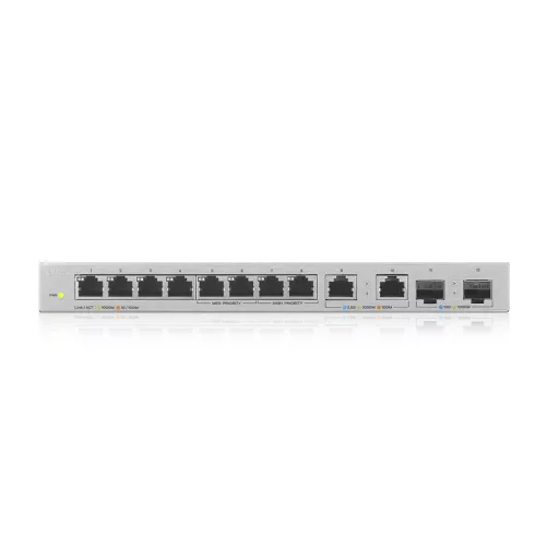 Zyxel XGS1010-12-ZZ0102F hálózati kapcsoló Beállítást nem igénylő (unmanaged) Gigabit Ethernet (10/100/1000) Szürke