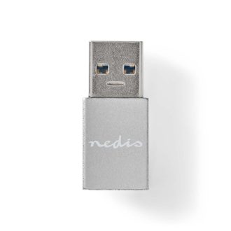 Nedis CCTB60925AL csatlakozó átlakító USB A USB C Ezüst