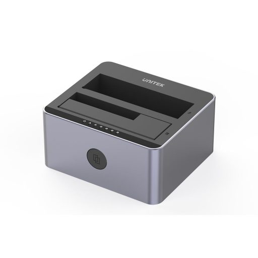 UNITEK Y-3026GY01-EU dokkoló állomás tárolóegységhez USB 3.2 Gen 1 (3.1 Gen 1) Type-B Szürke