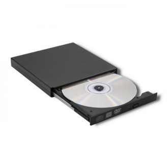 Qoltec 51858 optikai meghajtó DVD-RW Fekete