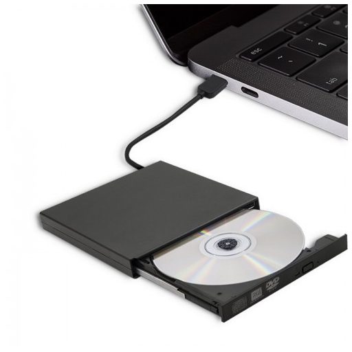 Qoltec 51858 optikai meghajtó DVD-RW Fekete