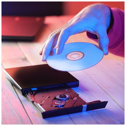 Qoltec 51858 optikai meghajtó DVD-RW Fekete