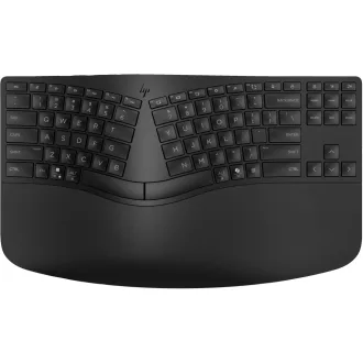   HP 965 Ergonomic Wireless Keyboard billentyűzet Otthoni RF vezeték nélküli + Bluetooth QWERTY Angol Fekete