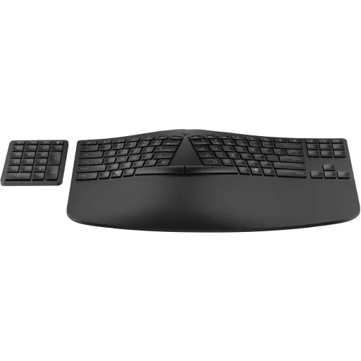 HP 965 Ergonomic Wireless Keyboard billentyűzet Otthoni RF vezeték nélküli + Bluetooth QWERTY Angol Fekete
