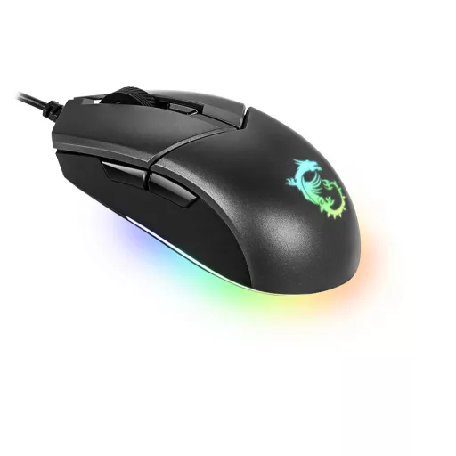 MSI Clutch GM11 egér Játék Balkezes USB A típus Optikai 5000 DPI