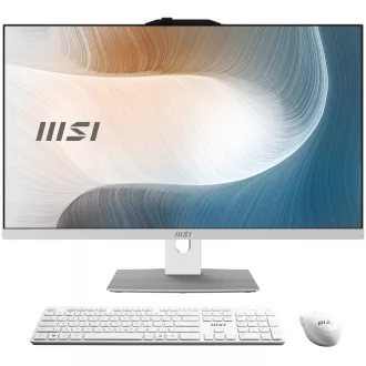   MSI Modern AM242P 1M-1873AT Intel Core 3 100U 60,5 cm (23.8") 1920 x 1080 pixelek All-in-One számítógép 16 GB DDR5-SDRAM 256 GB SSD Windows 11 Home Wi-Fi 6E (802.11ax) Fehér