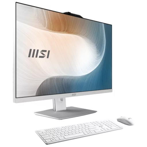 MSI Modern AM242P 1M-1873AT Intel Core 3 100U 60,5 cm (23.8") 1920 x 1080 pixelek All-in-One számítógép 16 GB DDR5-SDRAM 256 GB SSD Windows 11 Home Wi-Fi 6E (802.11ax) Fehér