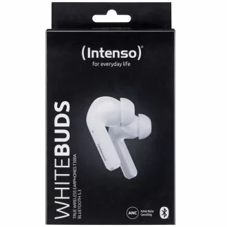   Intenso White Buds T302A Fejhallgató True Wireless Stereo (TWS) Hallójárati Hívások/zene/sport/általános USB C-típus Bluetooth Fehér