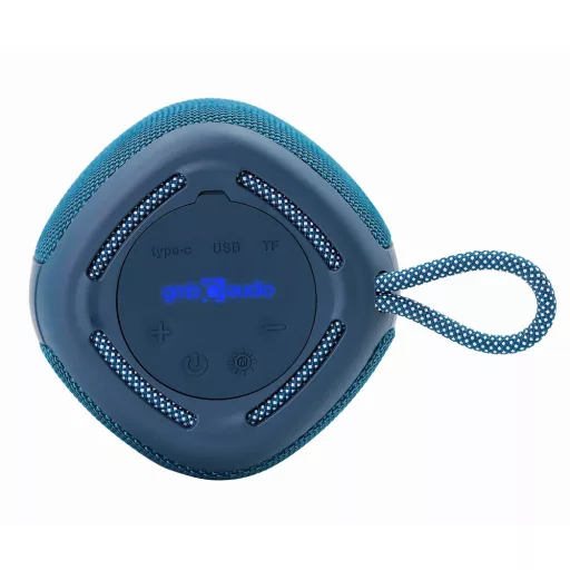 Gembird SPK-BT-LED-03-B Hordozható és party hangszóró Kék 5 W