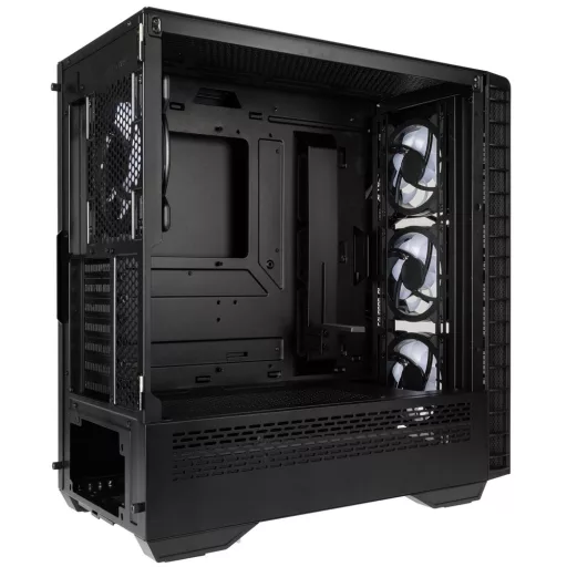 Kolink Observatory Y AMD SE ARGB Midi Tower Fekete, Átlátszó