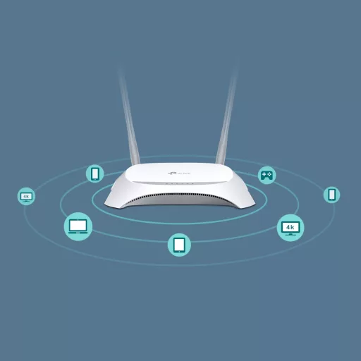 TP-Link TL-MR3420 vezetéknélküli router Fast Ethernet Egysávos (2,4 GHz) Fekete, Fehér
