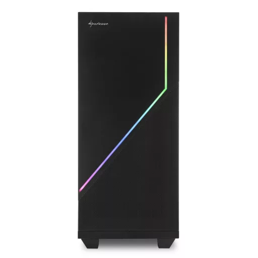 Sharkoon RGB FLOW Midi Tower Fekete