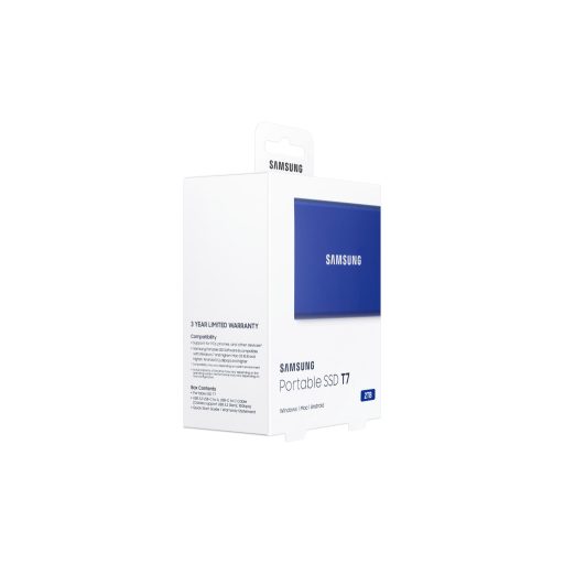 Samsung Portable SSD T7 2 TB USB C-típus 3.2 Gen 2 (3.1 Gen 2) Kék