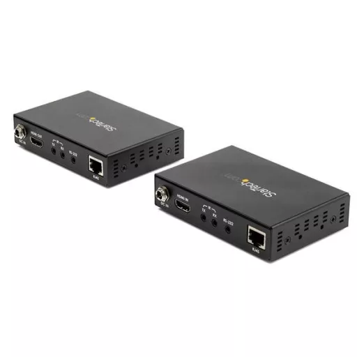 StarTech.com ST121HD20L audió/videó jeltovábbító AV adó- és vevőegység Fekete