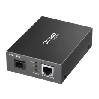   TP-Link Omada MC211CS-2 hálózati média konverter 1000 Mbit/s 1310 nm Single-mode Fekete