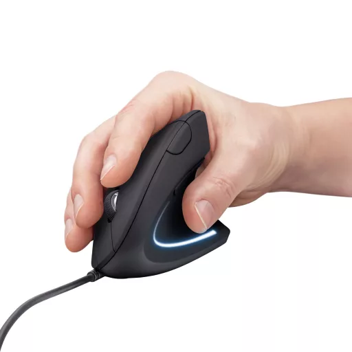 Trust Verto egér Irodai Jobbkezes USB A típus Optikai 1600 DPI