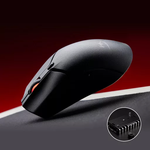 HyperX Pulsefire Haste 2 Mini Wireless Black Gaming Mouse egér Játék Kétkezes RF Wireless + Bluetooth + USB Type-A Optikai 26000 DPI