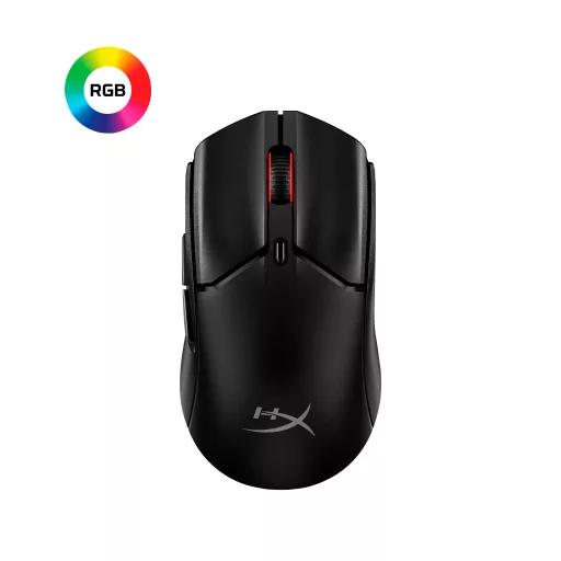 HyperX Pulsefire Haste 2 Mini Wireless Black Gaming Mouse egér Játék Kétkezes RF Wireless + Bluetooth + USB Type-A Optikai 26000 DPI