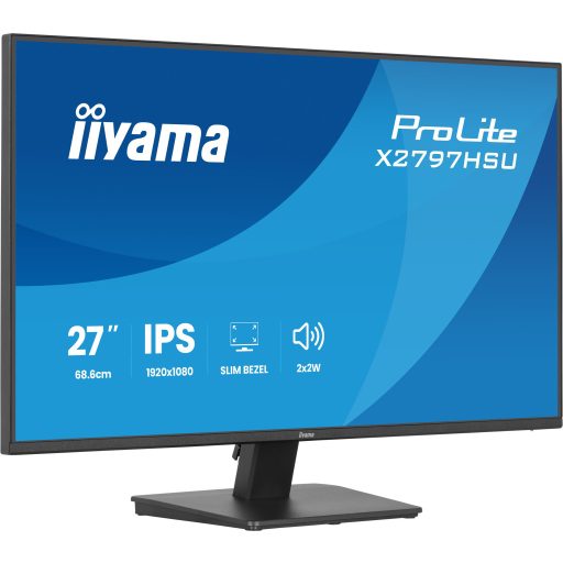 iiyama ProLite X2797HSU-B1 68,6 cm (27") 1920 x 1080 pixelek Full HD LED Fekete