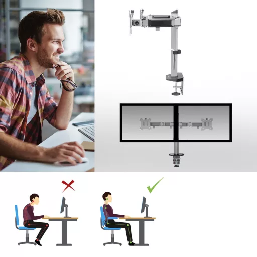 ACT AC8336 asztali TV konzol 81,3 cm (32") Ezüst