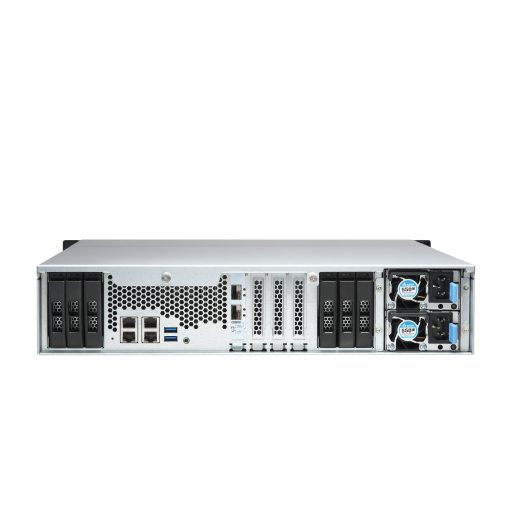 QNAP TS-H1886XU-RP-R2 NAS Rack (3U) Intel® Xeon® D D-1622 32 GB DDR4 0 TB QuTS hero Fekete, Szürke