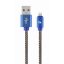 Cablexpert CC-USB2J-AMLM-1M-BL Lightning kábel Kék