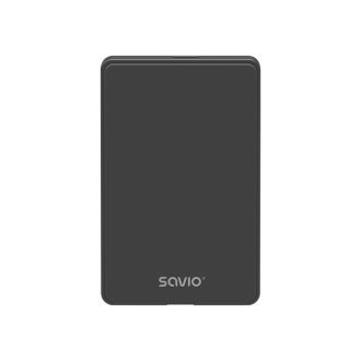   Savio AK-65 tárolóegység burkolat HDD/SSD ház Fekete 2.5"