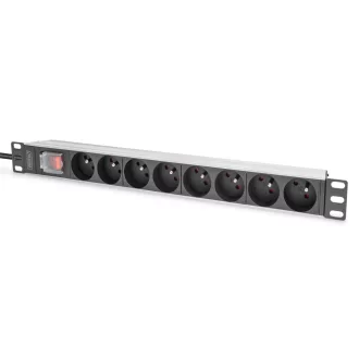   Digitus DN-95402-1-FR áramelosztó egység (PDU) 8 AC kimenet(ek) 1U
