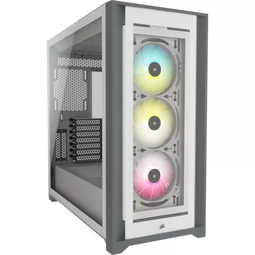 Corsair iCUE 5000X RGB Midi Tower Fehér