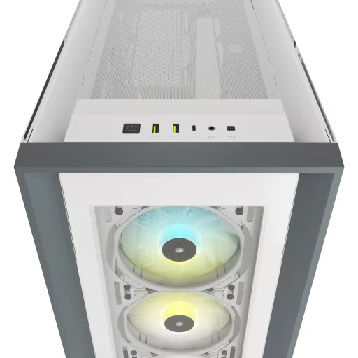 Corsair iCUE 5000X RGB Midi Tower Fehér